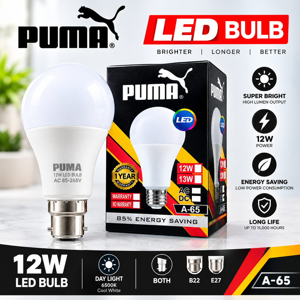 12W LED Bulb 12 PCS